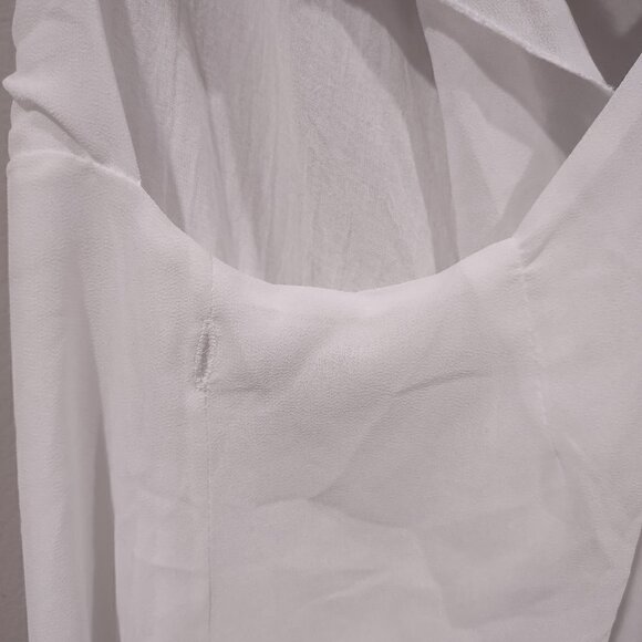 American Eagle Don't Ask Why White Ruffle Vest One Size Fits Most - Picture 3 of 6